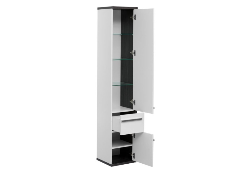 Шкаф-пенал Aquanet Фостер 35 белый, эвкалипт мистери 202062 - 1