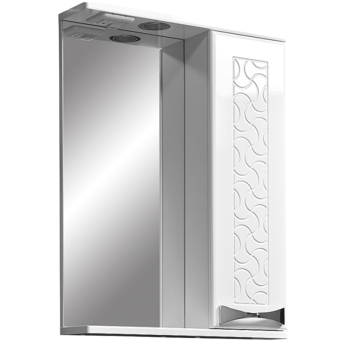 Зеркало-шкаф Stella Polar Ванда 50 R с подсветкой белый SP-00000198 - 0