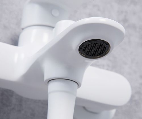 Смеситель Wasserkraft Mindel 8501 для ванны с душем, белый матовый - 4