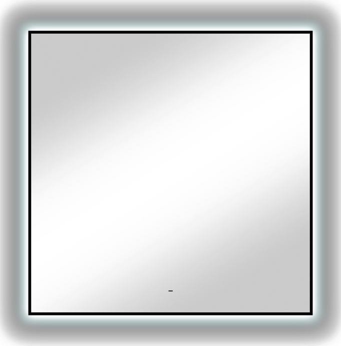 Зеркало DIWO Элиста 100x100 черное, с подсветкой сенсорной, квадратное, в скандинавском стиле ЗЛП1739 - 8