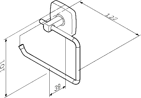 Держатель туалетной бумаги AM.PM Gem A9034100 - 4