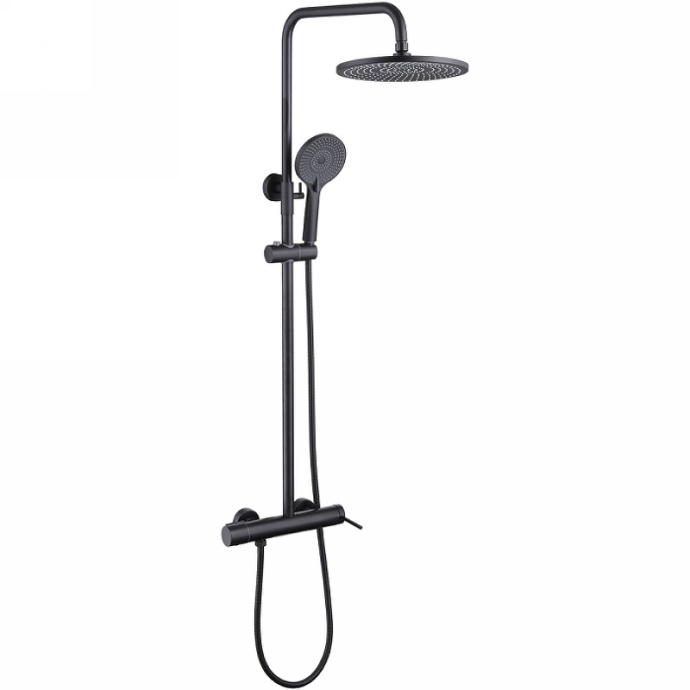 Душевая стойка Abber Emotion черная матовая AF8816B - 0