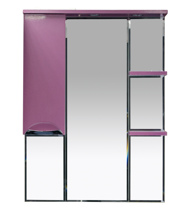 Зеркало Misty Жасмин 75 с подсветкой, розовый L П-Жас02075-122СвЛ - 0