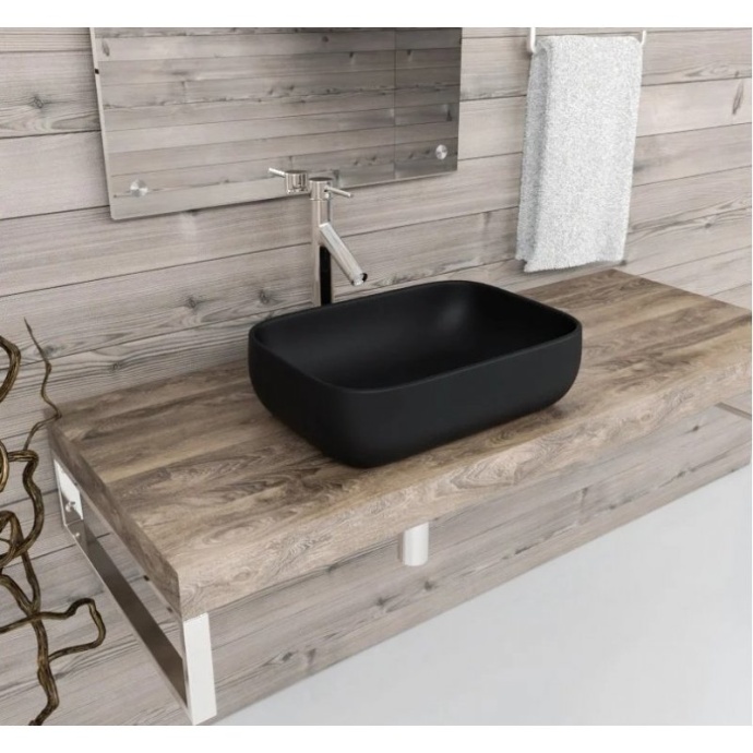Раковина накладная Esbano Martel-S 45x32 черный матовый ESRNMARTSMB - 2