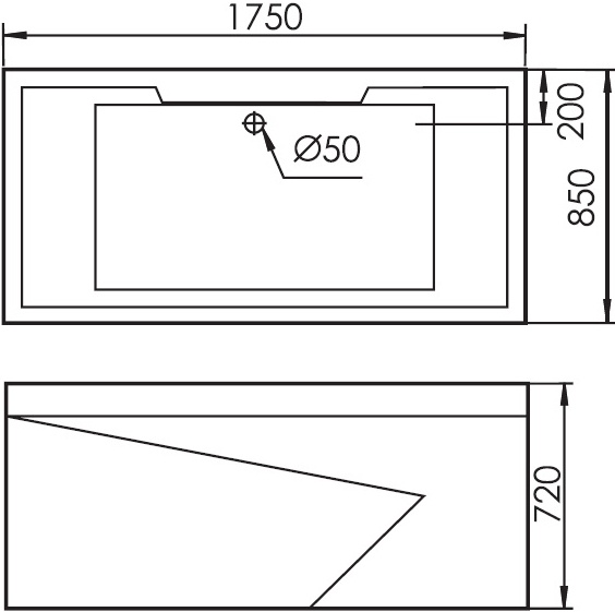 Гидромассажная ванна Gemy  175x85 см  G9065 K R - 4