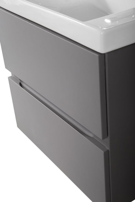 TECHNO База под раковину подвесная с двумя выкатными ящиками, Смоки софт AM-Techno-900-2C-SO-ZB815 - 2
