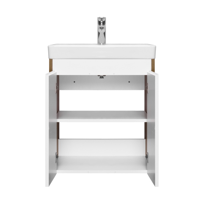 Комплект мебели Aquaton Сканди Doors 55 Белый глянец Дуб рустикальный - 7