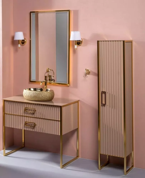 Шкаф-пенал Armadi Art Monaco L бежевый - золото 868-CPG-L - 3