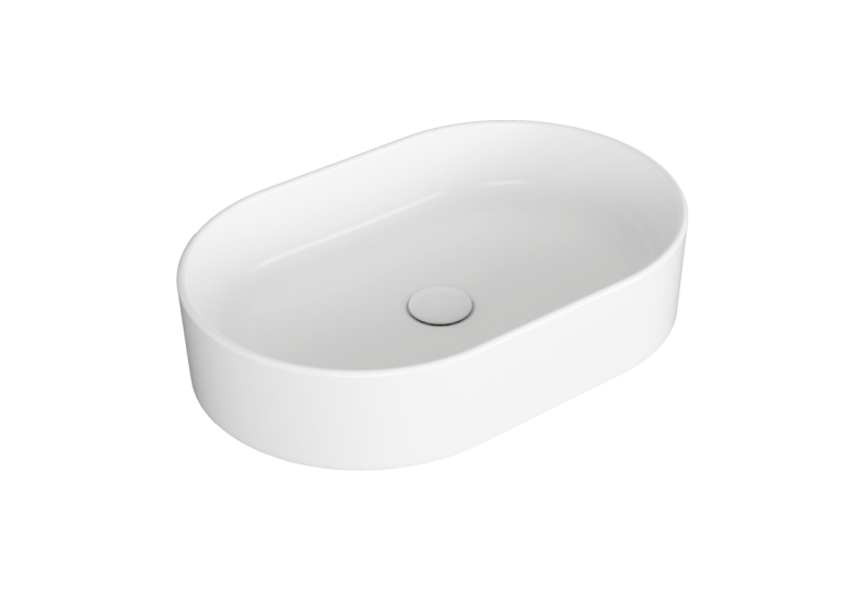 SIMAS Folio Раковина овальная накладная 60x40x13 см, без отв под смеситель,цвет белый FO02bi - 0