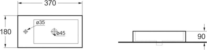 Раковина Vincea VBS-133L левая - 1