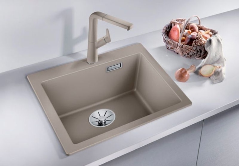 Мойка из гранита Blanco Pleon серый  521686 - 1