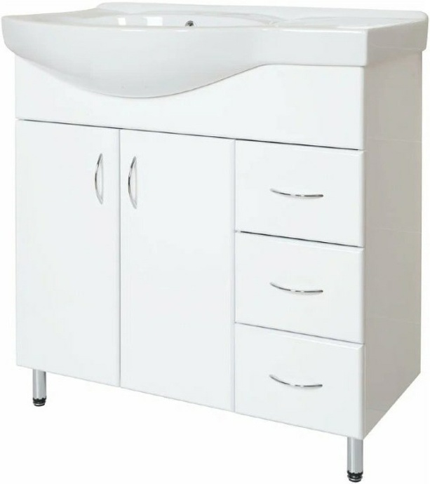 Раковина мебельная Style Line Коралл 82 L белый ЛС-00000163 - 3