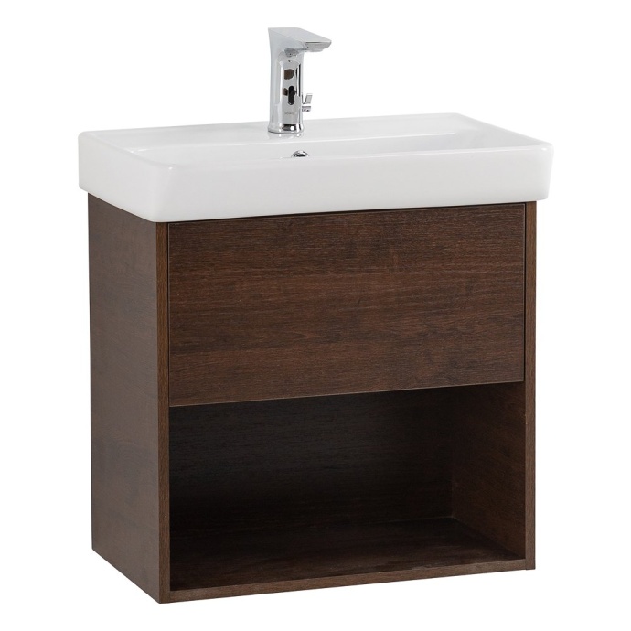 Тумба с раковиной BelBagno Neon 60 темное дерево - 1