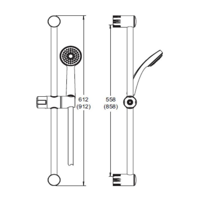 BD127AA комплект смесителей VIDIMA UNO (BA234AA+ BA322AA+BA187AA) - 1