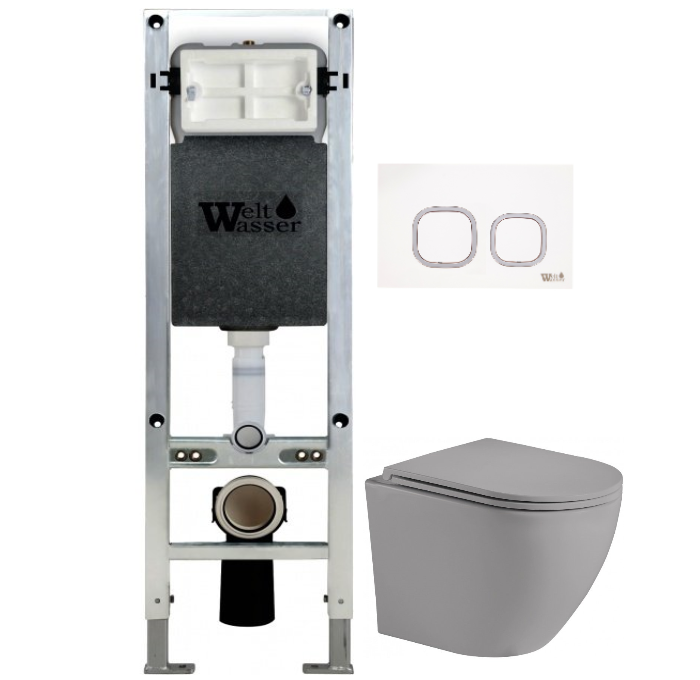 Комплект Weltwasser AMBERG 350 ST + MERZBACH 004 MT-GR + AMBERG RD-WT  10000006558 - 0