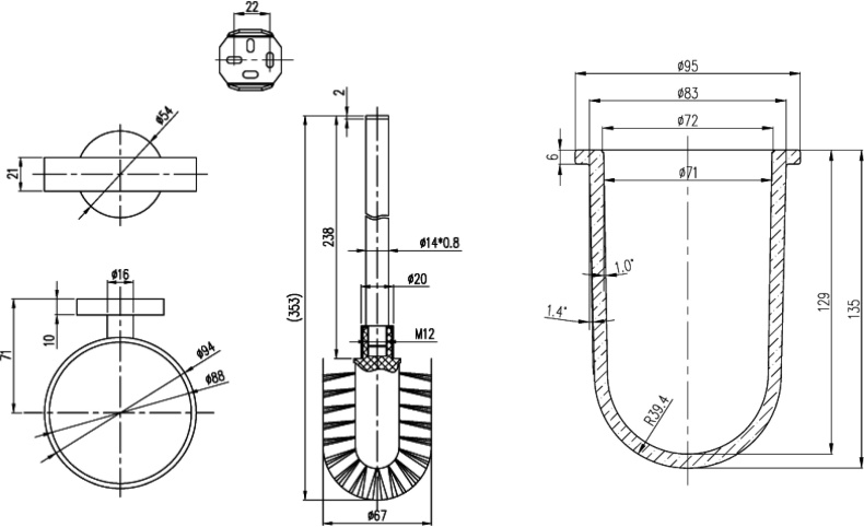 Ершик Villeroy & Boch Elements Tender TVA15101600061 - 1