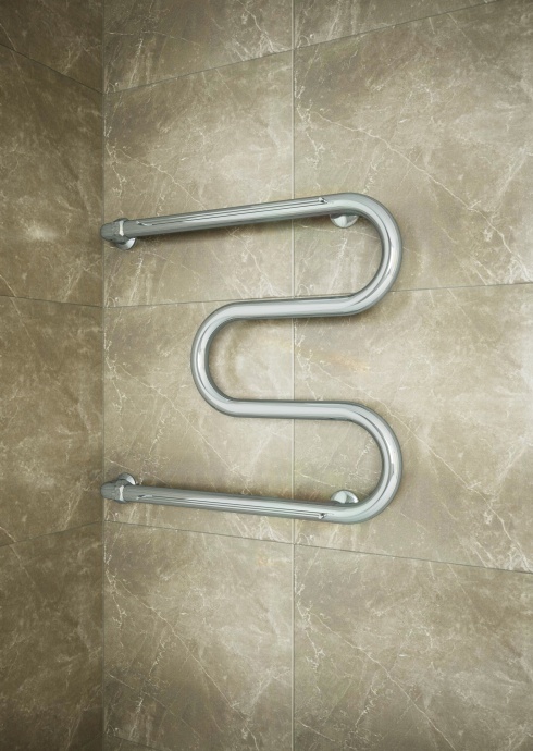 Водяной полотенцесушитель Terminus M-образный 500х600 с полкой Хром 4620768880346 - 1