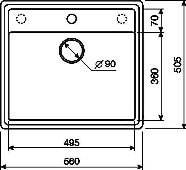 Мойка кухонная Lava Q2 светлый беж Q2.DUN - 3