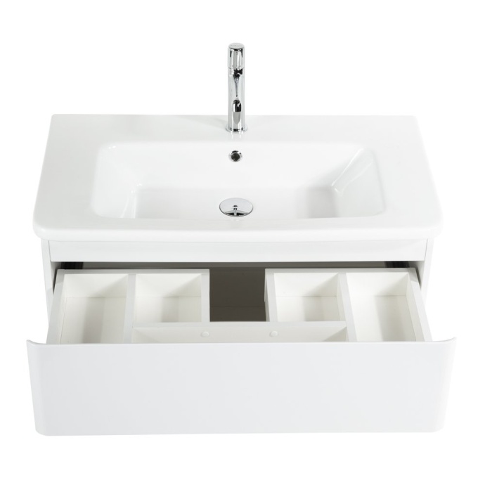 Тумба с раковиной BelBagno Albano 80 белый - 4