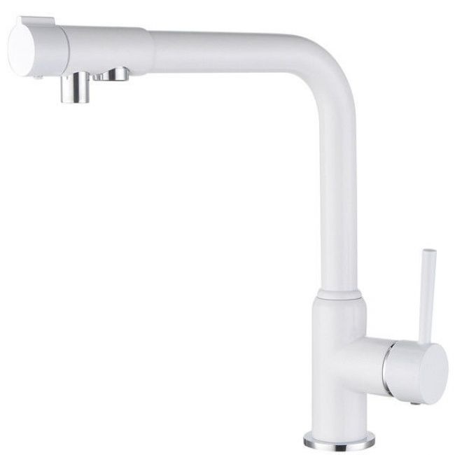 Смеситель Kaiser Teka 13044-10 для кухонной мойки, белый - 0