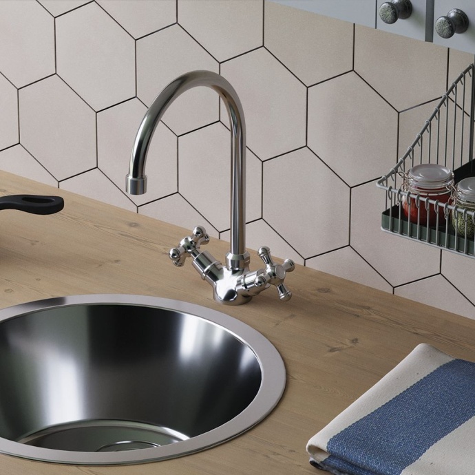 Смеситель для кухонной мойки Redblu by Damixa Retro хром  230000000 - 3