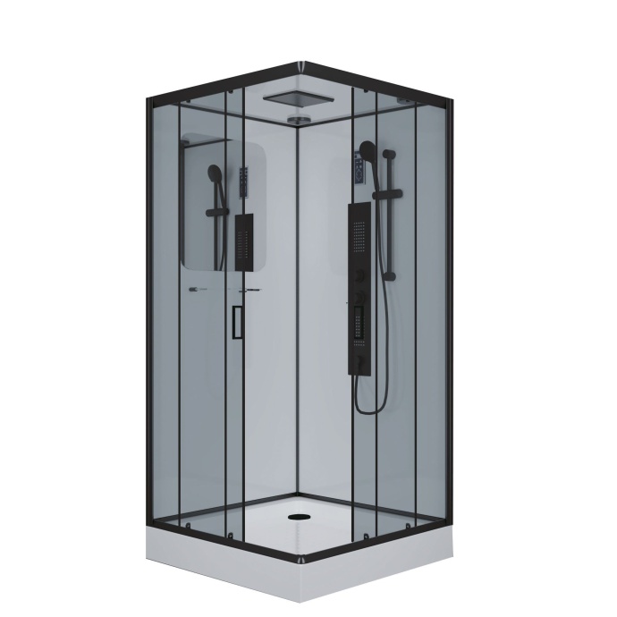 Душевая кабина Niagara Premium 100х100х210 черная NG-6902-01GQ BLACK 69020134GQBLACK - 0