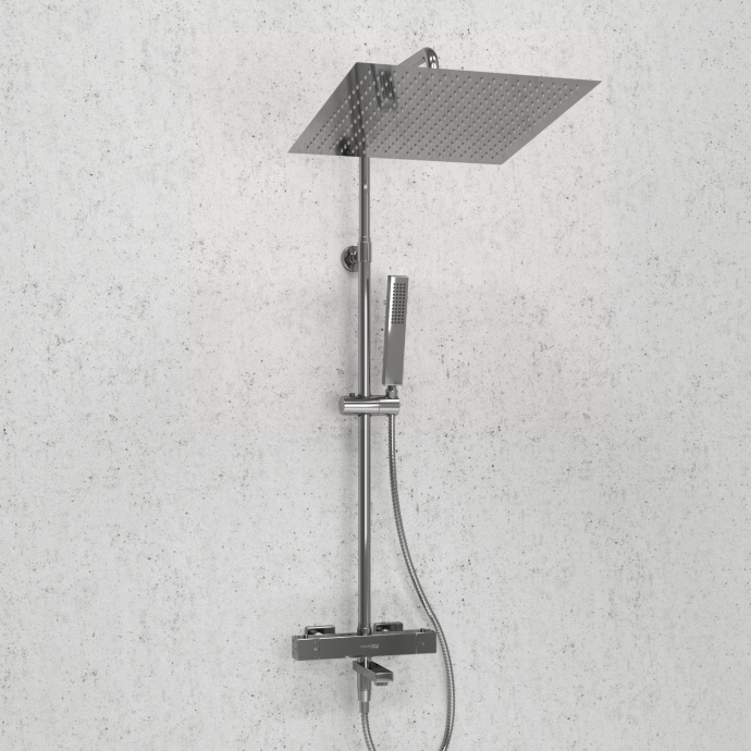Душевая система WasserKraft 40 с термостатом хром A199.119.103.010.CH Thermo - 1