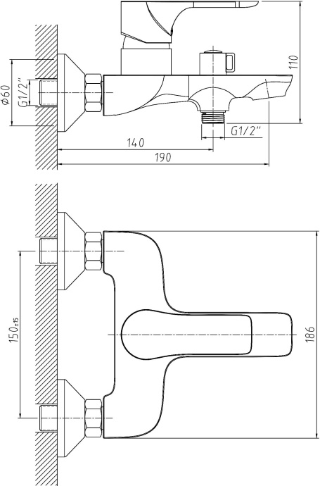 Душевой комплект Orange Aristo M19-944b черный - 10