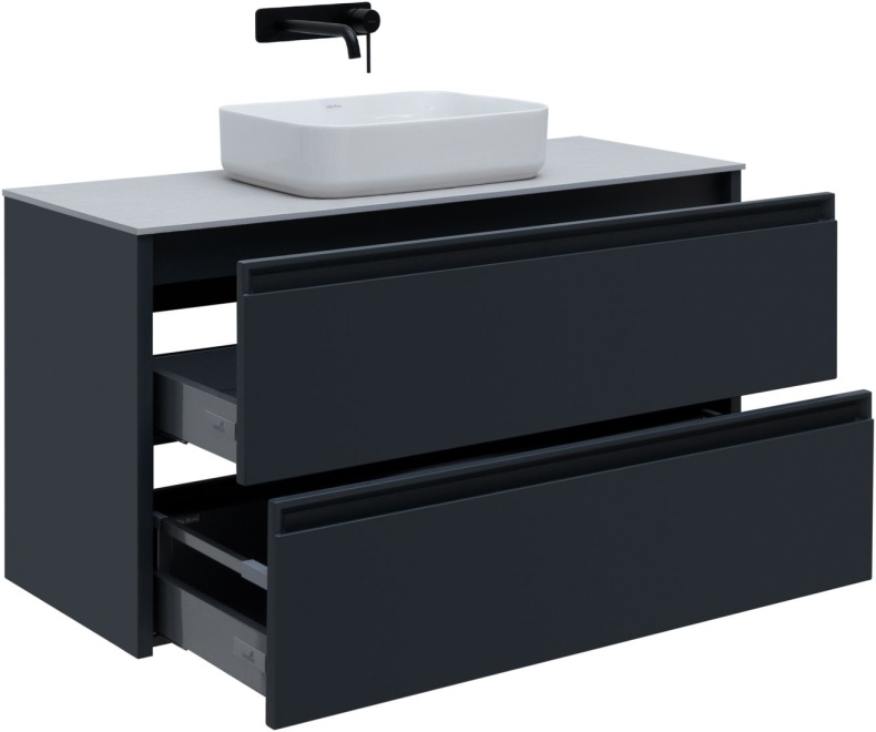Тумба под раковину Allen Brau Fantasy 120 черный матовый 1.11005.AM - 4