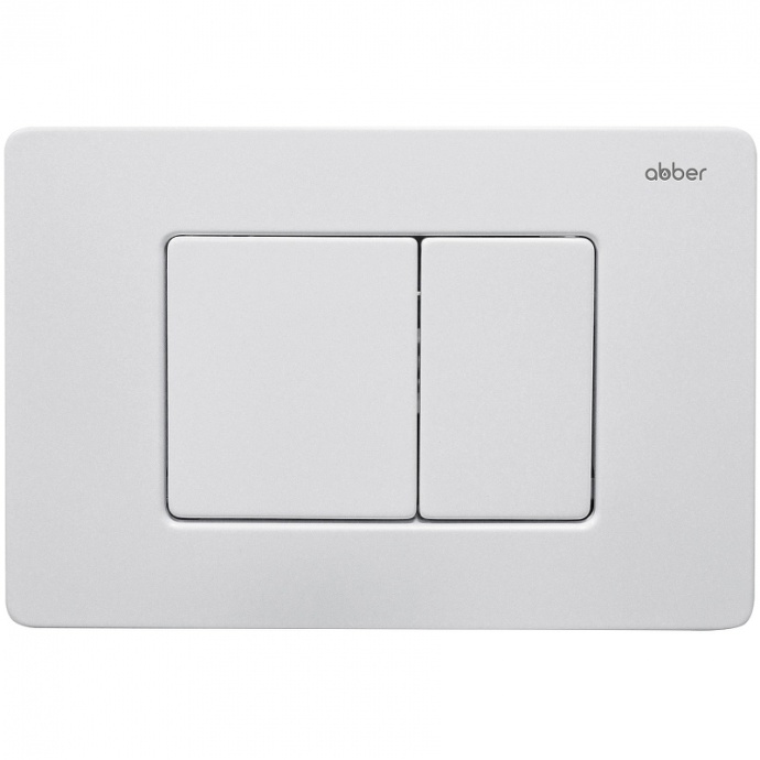 Клавиша смыва Abber белый матовый AC0120MW - 0