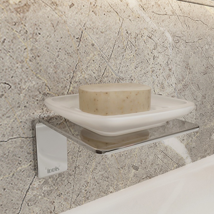 Мыльница матовое стекло сплав металлов хром IDDIS Slide  SLISCG0i42 - 1