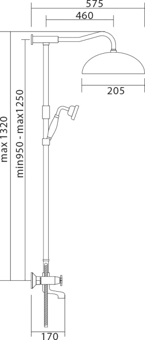 Душевая стойка Veragio Agatha VR.AGA-9945.CR хром - 1