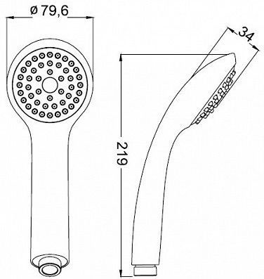 Душевая лейка Iddis   A11011 - 3