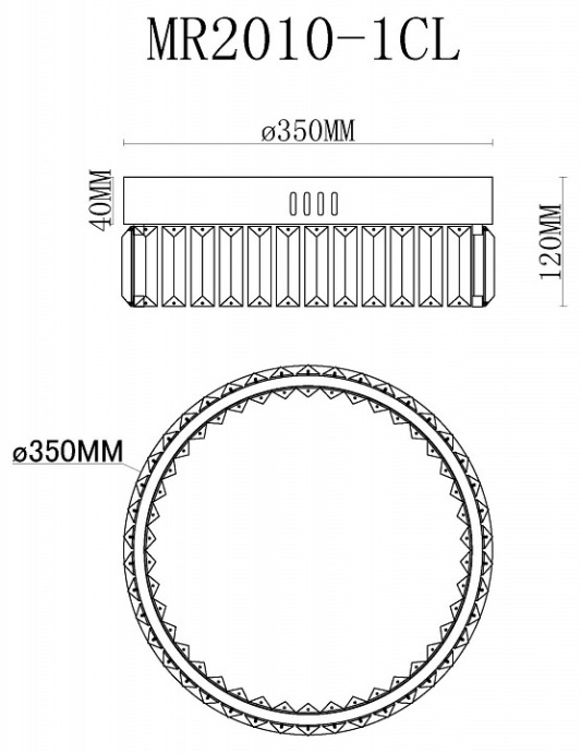 Накладной светильник MyFar Irina MR2010-1CL - 3