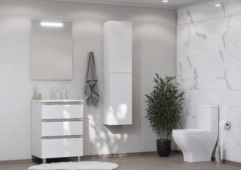 THE GAP Шкаф-колонна, белый глянец 857554806 - 5