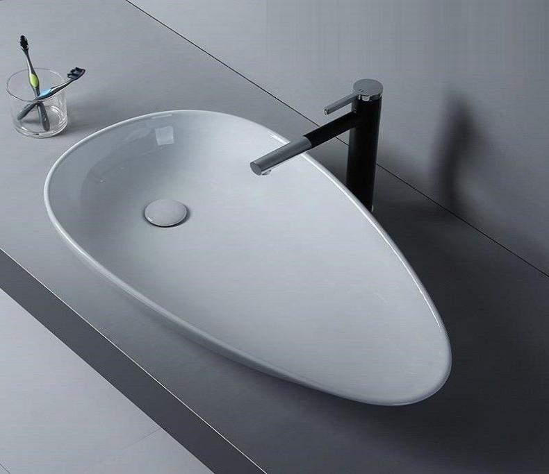 Раковина накладная Ceramalux N 76 белый  7862 - 0