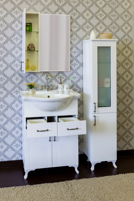 Тумба с раковиной Sanflor Глория 65 белая - 4