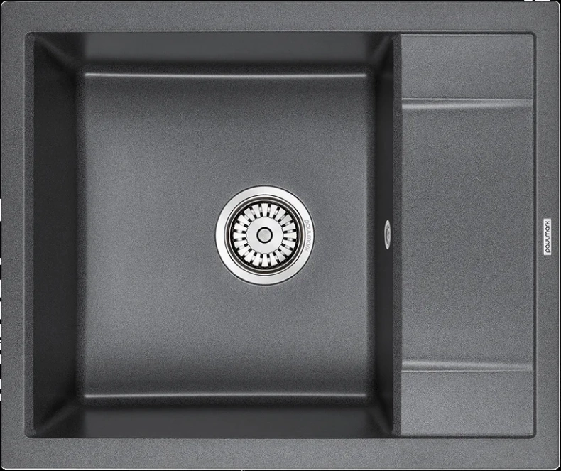 Мойка кухонная Paulmark Optimum 60 графит PM216050-DG - 0