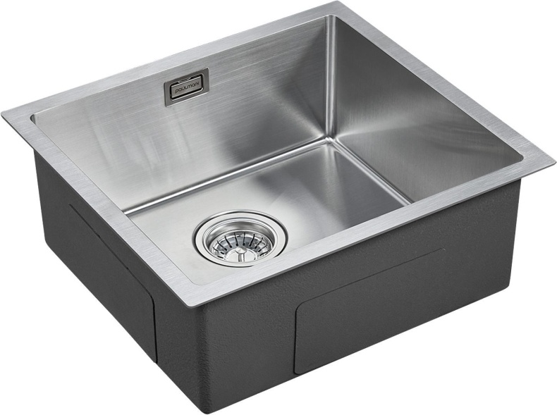 Мойка кухонная Paulmark Weser 48 брашированная сталь PM804844-BS - 1