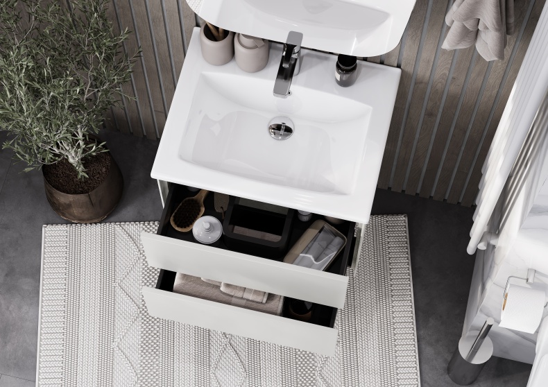 Тумба под раковину Aquaton Сохо 60 серый 1A258001AJ9A0 - 4