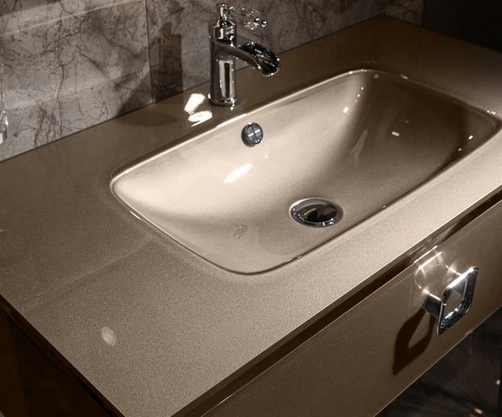 Раковина - столешница Armadi Art Lucido 100 коричневый 852-100-BB - 0
