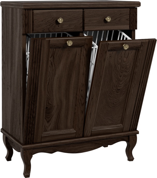 Тумба ValenHouse Лиора 65 с 2 бельевыми корзинами, кальяри, фурнитура бронза L65_2КKDКБ - 0