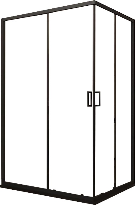 Душевой уголок Veconi Rovigo RV-14 100x90 профиль черный  RV14-10090-01-C5 - 1