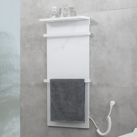 Полотенцесушитель электрический Black&White Moon 90х40 белый матовый 388WM - 0