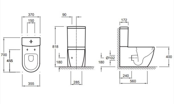 Чаша унитаза Jacob Delafon Rodin EJA102-00 напольная - 1