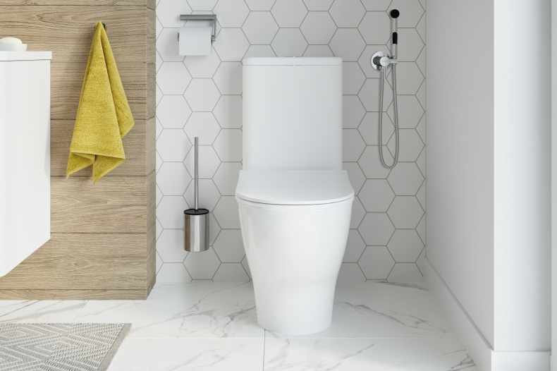 Гигиенический душ STWORKI by Damixa Хельсинки HFHS51000 со смесителем, С ВНУТРЕННЕЙ ЧАСТЬЮ, хром, встраиваемый, настенный, латунь - 2