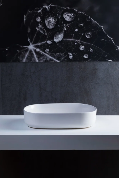 Раковина накладная Allen Brau Fantasy Oval 55х36 белый матовый 4.11022.21 - 4