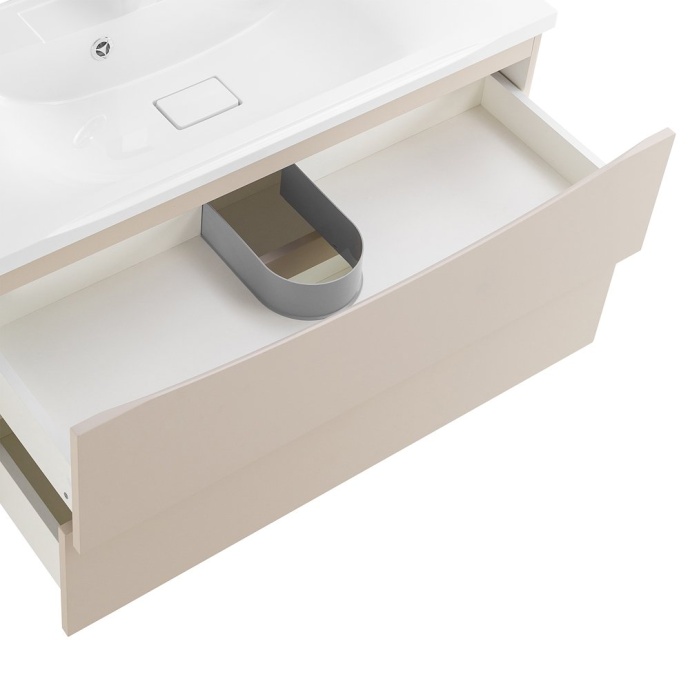 Тумба с раковиной BelBagno Marino 100 бежевый матовый - 5