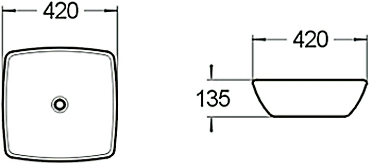 Рукомойник SantiLine SL-1044 - 1