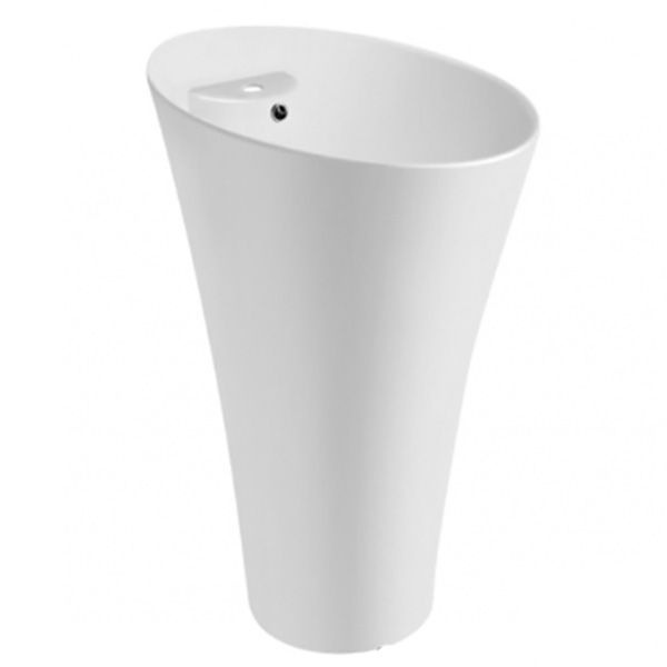 Раковина напольная CeramaLux N 42.5 см белый  WK8100(G-306) - 0